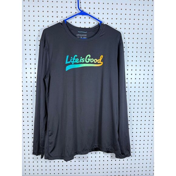 Life is Good mens performance long sleeve shirt size M - Picture 1 of 5